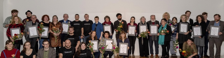 ausgezeichnete Kommunale Kinos und Kino-Initiativen bei der  Verleihung des Kinematheks-Kinopreises 2018 im Filmhaus in Berlin