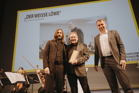 v.l.: Gregor Schwellenbach, Irmin Schmidt und Michael Aust