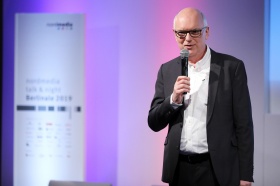 Thomas Schäffer bei der Eröffnung der nordmedia talk&night 2019