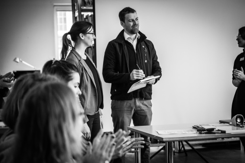 Diana Bluhm und Sebastian Rühl vom STARTHAUS BREMEN. Foto (c) Benjamin Eichler