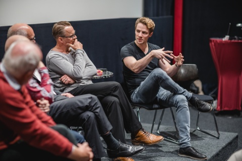 Helge Tramsen und Christian Richard Bauer (Darsteller "Boot un Dood")