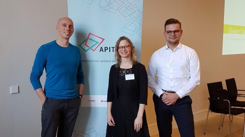 v.l.: Stefan Böhme (BeSu.Solutions), Anna Weisenberger (APITs Lab), Jan-Patrick Karlstedt (Stöbich Holding GmbH & Co. KG)