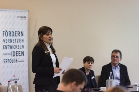 Das Team der ZAV-Künstlervermittlung stellt sich vor, v.l.: Diana Bovermann, Monika Kolbe und Teamleiter Peter Militzke