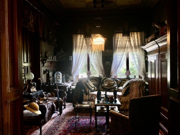 Villa: Jugendstil-Villa mit Cafe Salon 1900, Orangerie und Tiny House, Hagen im Bremischen