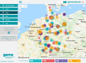 gamesmap - das Online-Verzeichnis der deutschen Games-Branche